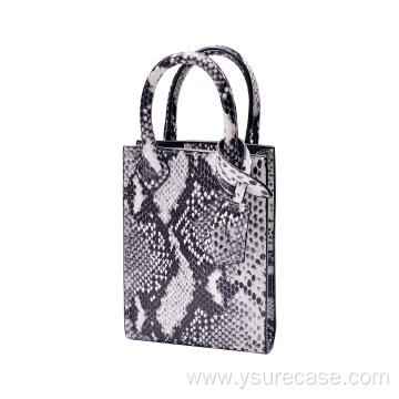 Snake mini Tote Women Vintage Crossbody bag Handbag